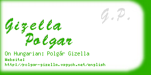 gizella polgar business card
